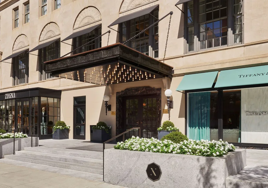 The Newbury Boston entrance at Newbury and Arlington Street via Expedia