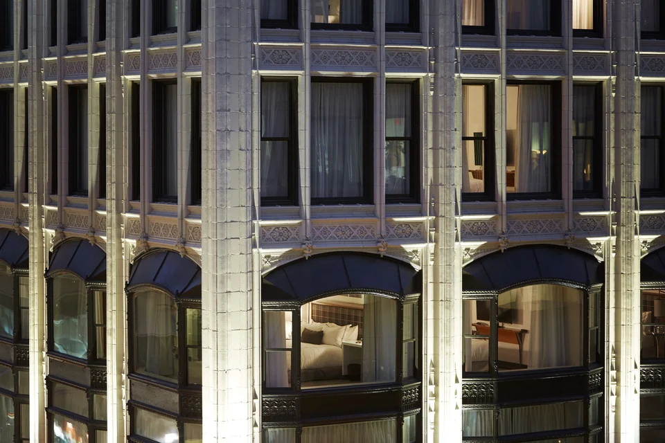 The Godfrey Hotel Boston historic facade on Washington Street via Expedia