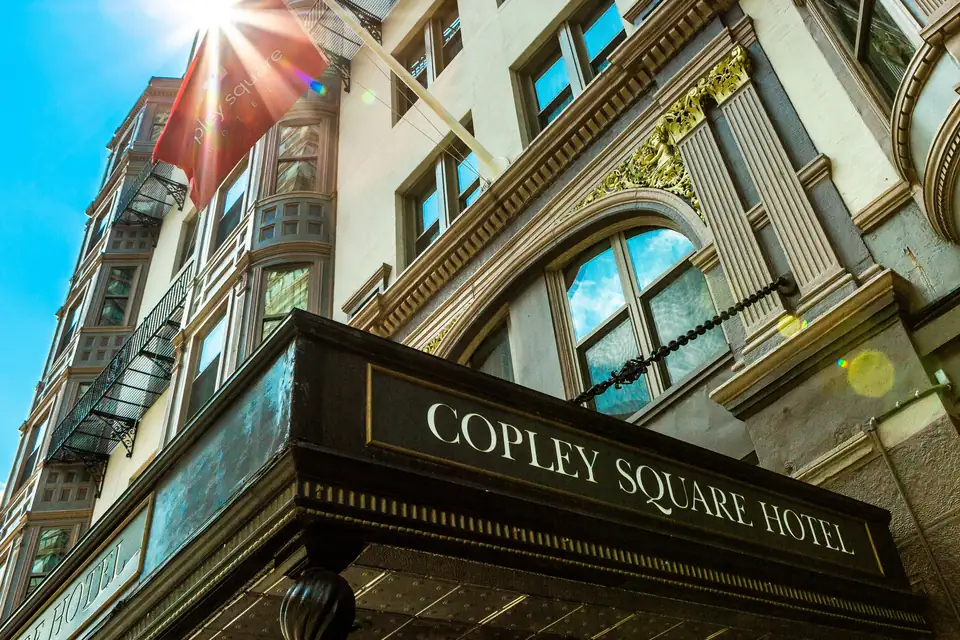 Copley Square Hotel marquee and historic facade via Expedia
